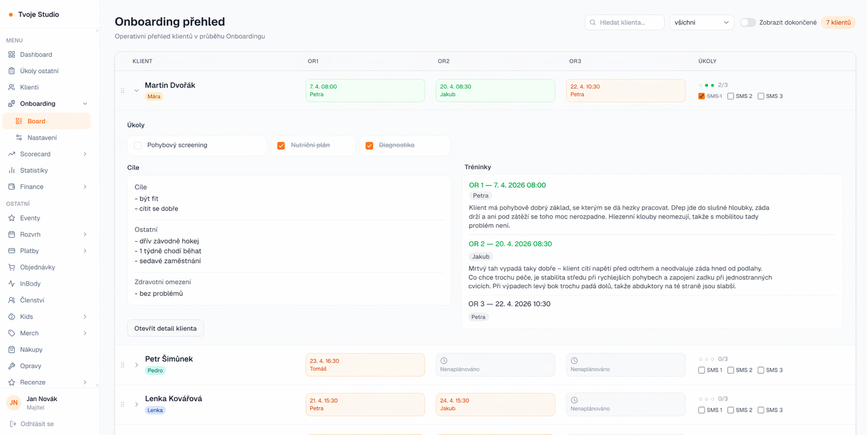 Onboarding flow